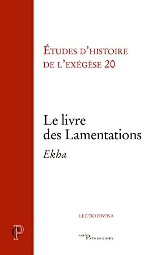 Stock image for Le Livre des Lamentations - Ekha - Etudes d'histoire de l'exgse 20 for sale by medimops