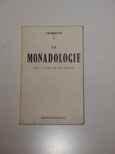 Beispielbild fr La Monadologie zum Verkauf von RECYCLIVRE