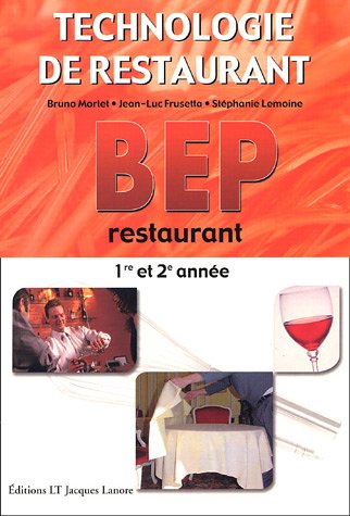 Beispielbild fr BEP Restaurant 1e et 2e annes: Technologie de restaurant zum Verkauf von Ammareal