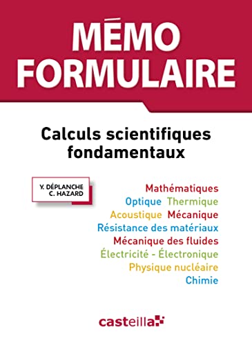 9782206101019: Mmo Formulaire lyces enseignement suprieur, 3e dition (2015) - Rfrence: Calculs scientifiques fondamentaux