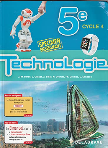 Stock image for Technologie 5e (2017) - Spcimen for sale by Ammareal