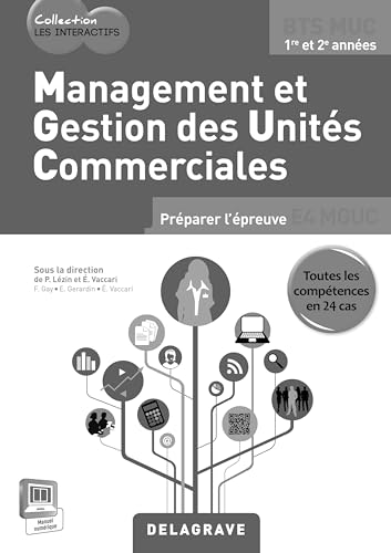 9782206201276: Management et gestion des units commerciales BTS MUC Les Interactifs (2015) - Livre du professeur + CD-Rom