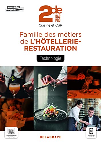Imagen de archivo de Technologie, Famille des mtiers de l'Htellerie Restauration 2de Bac Pro Cuisine et CSR (2021) - Pochette lve a la venta por Ammareal