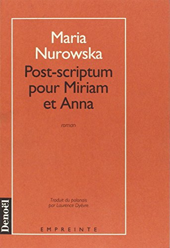 Stock image for Post-scriptum pour Miriam et Anna for sale by Ammareal