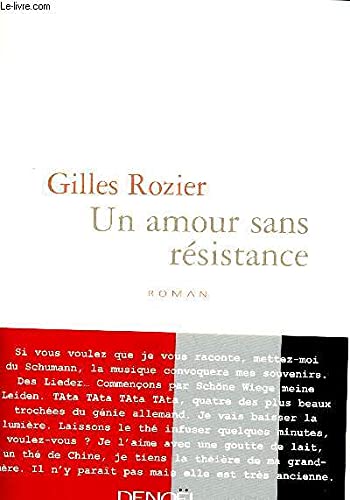 Stock image for UN AMOUR SANS RESISTANCE (ROMANS FRANCAIS) for sale by GF Books, Inc.