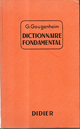 Imagen de archivo de Dictionnaire fondamental de la langue franaise a la venta por Versandantiquariat Felix Mcke