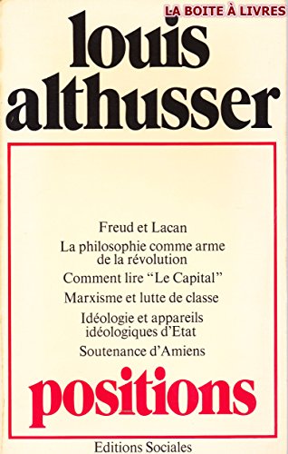 Positions, 1964-1975 (French Edition) (9782209051960) by Althusser, Louis