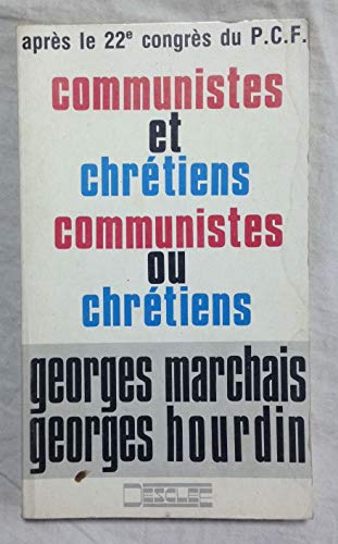 Imagen de archivo de Communistes et chrtiens a la venta por Ammareal