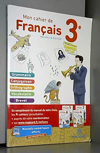 Beispielbild fr Mon cahier de franais 3e (2015) - Spcimen (2015) zum Verkauf von Ammareal