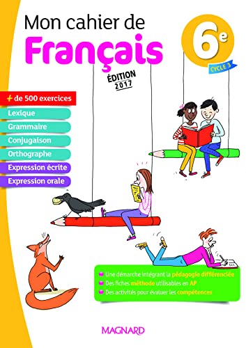 Beispielbild fr Mon cahier de franais 6e zum Verkauf von medimops
