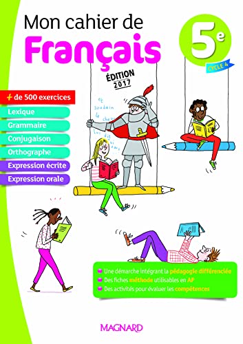 Beispielbild fr Mon cahier de francais 5e (Langue française coll ge) zum Verkauf von WorldofBooks