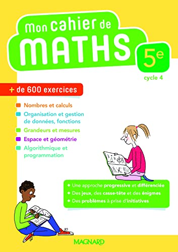 Stock image for Mon cahier de maths 5e (2018) (2018) for sale by Ammareal