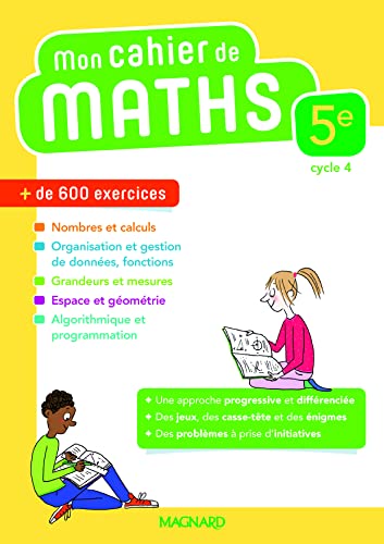 Stock image for Mon cahier de maths 5e (2018) (2018) [FRENCH LANGUAGE - No Binding ] for sale by booksXpress