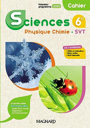 Beispielbild fr Sciences, physique chimie, SVT : 6e ; Cahier (dition 2023) zum Verkauf von Chapitre.com : livres et presse ancienne
