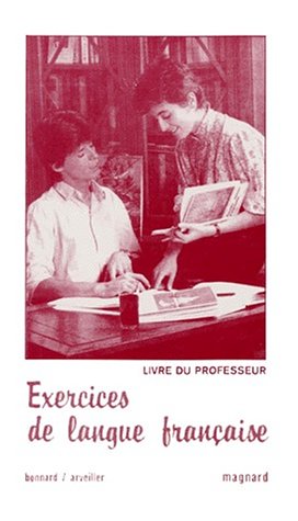 Beispielbild fr Exercices de langue franaise (Manuel du professeur) zum Verkauf von medimops