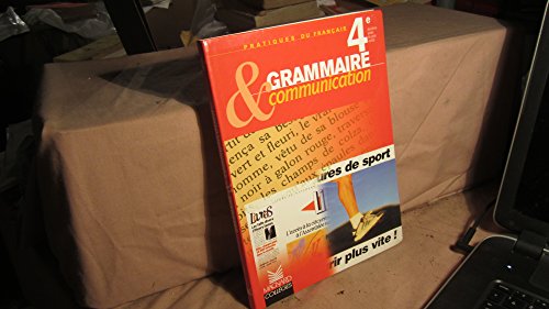 Imagen de archivo de Grammaire et communication 4e, livre lve a la venta por Ammareal