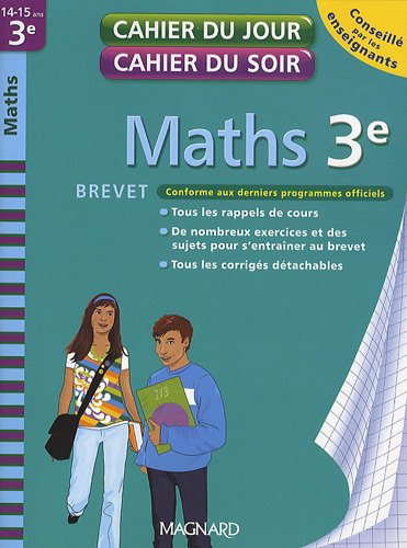 Beispielbild fr Maths 3e Brevet zum Verkauf von medimops