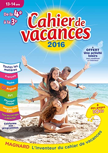 9782210750333: Cahier de vacances de la 4e a la 3e 13-14 ans