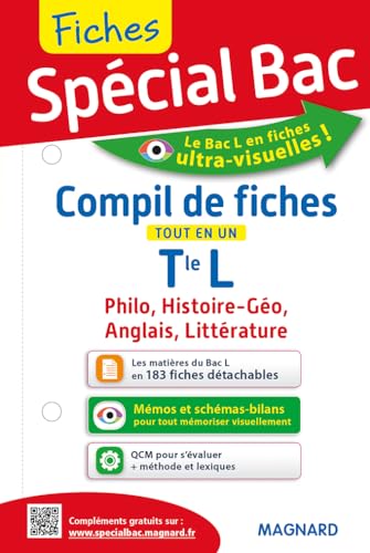 Stock image for Compil de fiches tout en un Tle L : Philosophie, Histoire-go, Anglais, Littrature for sale by Ammareal