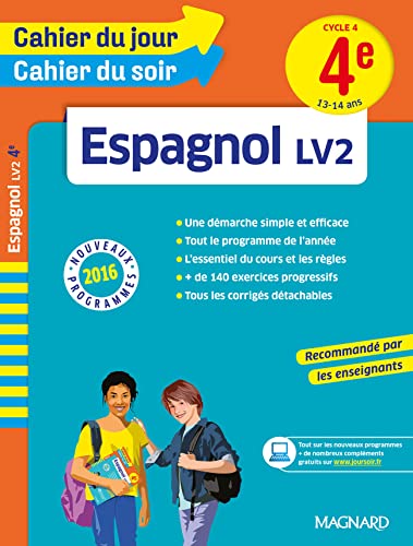 Beispielbild fr Cahier du jour/Cahier du soir Espagnol 4e zum Verkauf von Le Monde de Kamlia