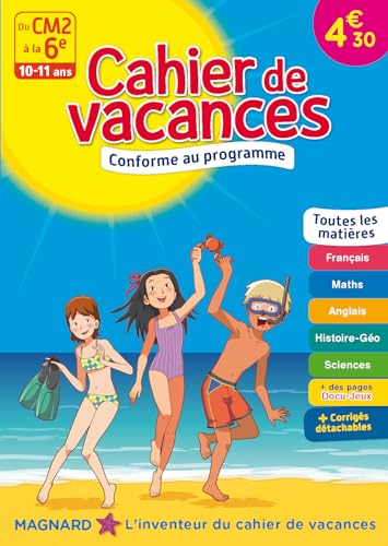 Beispielbild fr Du CM2  la 6e Cahiers de Vacances 2017 zum Verkauf von medimops