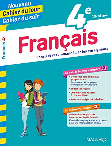 Stock image for Cahier du jour/Cahier du soir Franais 4e for sale by medimops