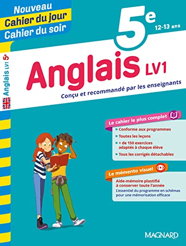 Stock image for Cahier du jour/Cahier du soir Anglais 5e for sale by medimops
