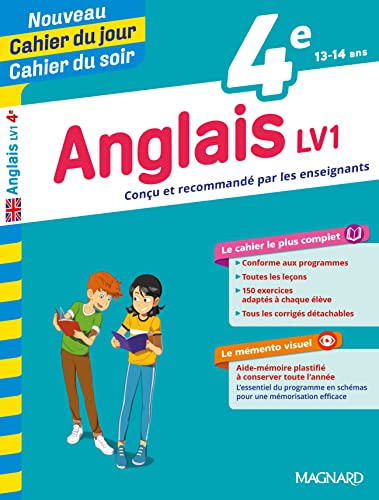 Stock image for Cahier du jour/Cahier du soir Anglais 4e for sale by medimops