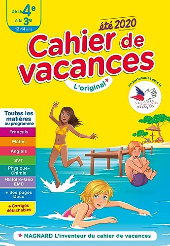Stock image for Cahier de Vacances Ete 2020 de la 4e a la 3e 13-14 Ans for sale by medimops