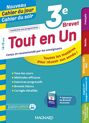 Stock image for 3E NOUVEAU CAHIER DU J/S TOUT EN UN for sale by medimops