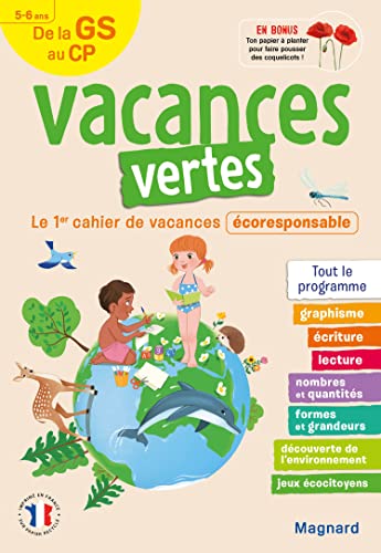 Imagen de archivo de Cahier de vacances 2023, de la GS vers le CP 5-6 ans - Vacances vertes: Le premier cahier de vacances coresponsable [Broch] FORNY, Emilie et IMBERDIS, Marie a la venta por BIBLIO-NET