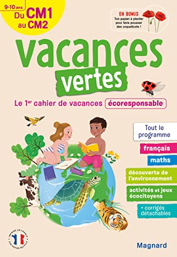 Beispielbild fr Cahier de vacances 2023, du CM1 vers le CM2 9-10 ans - Vacances vertes: Le premier cahier de vacances coresponsable zum Verkauf von Ammareal