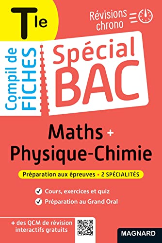 Imagen de archivo de Spcial Bac Compil de Fiches Maths-Physique-Chimie Tle Bac 2022: Tout le programme des 2 spcialits en 121 fiches visuelles a la venta por Librairie Th  la page