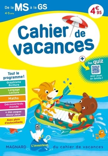 9782210776647: Cahier de vacances 2024, de la MS vers la GS 4-5 ans: Magnard, l’inventeur du cahier de vacances