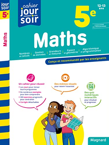 Beispielbild fr Maths 5e - Cahier Jour Soir: Conu et recommand par les enseignants zum Verkauf von medimops