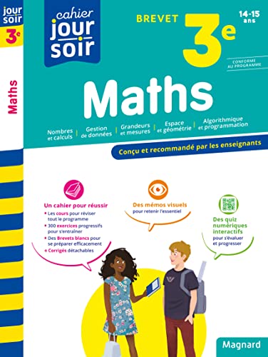 Beispielbild fr Maths 3e Brevet - Cahier Jour Soir: Conu et recommand par les enseignants zum Verkauf von Buchpark