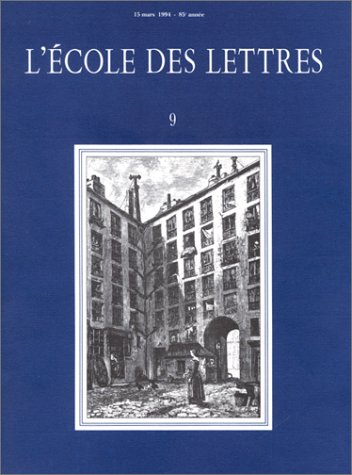 9782211110112: L'cole des lettres, numro 9 : Zola, l'assomoir