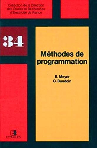 9782212015812: Methodes De Programmation