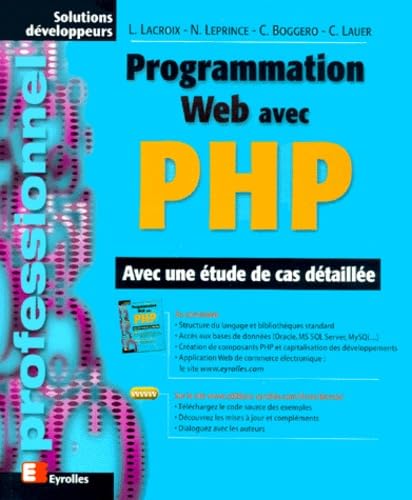 Beispielbild fr Programmation Web avec PHP. Avec une tude de cas dtaille zum Verkauf von Ammareal