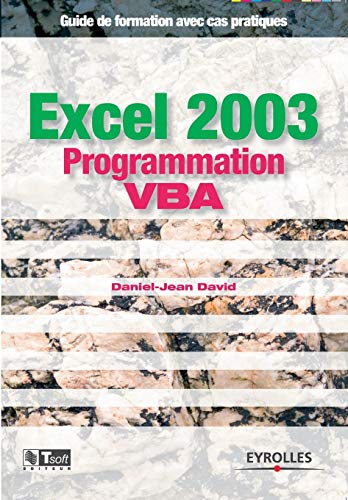 Stock image for Excel 2003 Programmation VBA : Guide de formation avec cas pratiques for sale by medimops