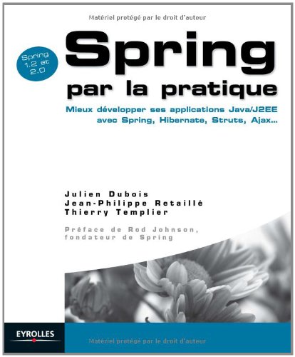 9782212117103: Spring par la pratique: Mieux dvelopper ses applications Java/J2EE avec Spring, Hibernate, Struts, Ajax...