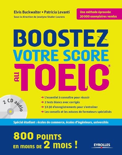 Stock image for Boostez votre score au TOEIC: 800 points en moins de deux mois ! 2 cd audio. for sale by Ammareal