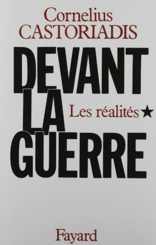 9782213009605: DEVANT LA GUERRE.: Tome 1, Liberts