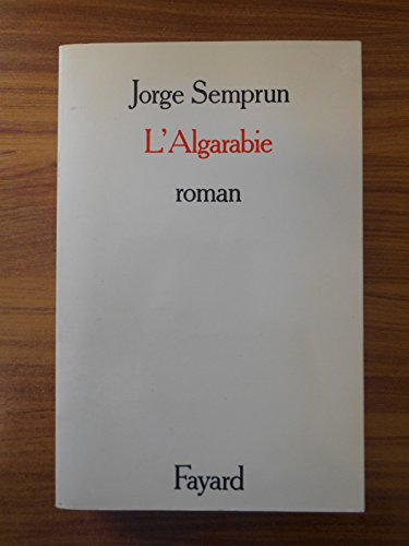 L'Algarabie (9782213009896) by Semprun, Jorge
