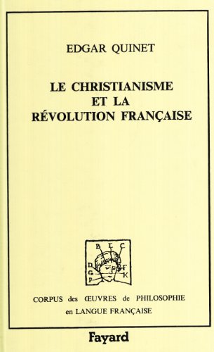 9782213015040: Le Christianisme et la rvolution franaise, 1845