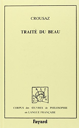 Beispielbild fr Trait du beau (1715) zum Verkauf von Ammareal