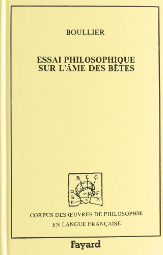 9782213016436: Essai philosophique sur l'me des btes (1728)