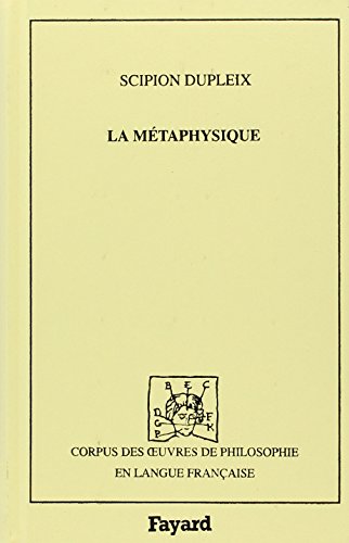 9782213027388: Mtaphysique (La) (1610)
