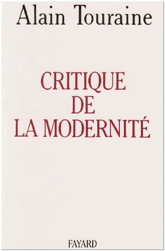 Imagen de archivo de Critique de la modernit a la venta por ThriftBooks-Dallas