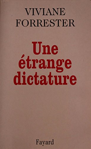 Stock image for Une  trange dictature for sale by WorldofBooks